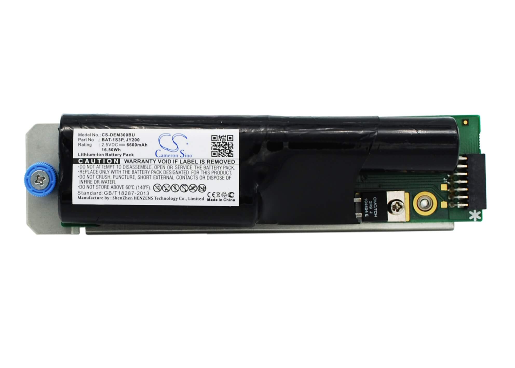 2.5V, 6600mAh, Li-ion Battery fits Ibm, System Storage Ds3200 21e, System Storage Ds3200 21x, 16.5Wh