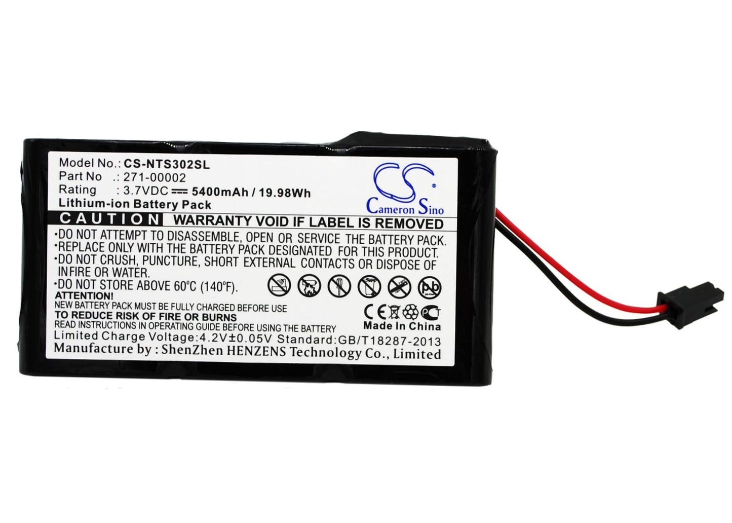 3.7V, 5400mAh, Li-ion Battery fits Netapp, 111-00022+h0, C3300, 19.98Wh