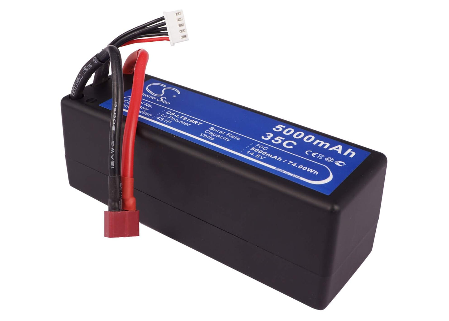 14.8V, 5000mAh, Li-Polymer Battery fits Cameron Sino, Cs-lt916rt, 74Wh