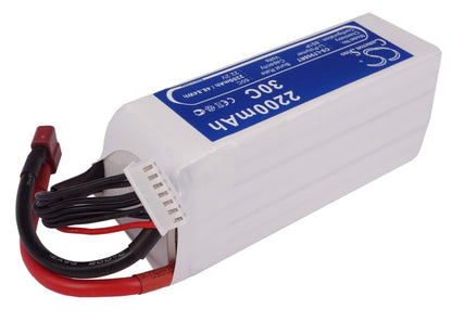 22.2V, 2200mAh, Li-Polymer Battery fits Cameron Sino, Cs-lt958rt, 48.84Wh