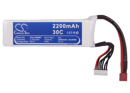 22.2V, 2200mAh, Li-Polymer Battery fits Cameron Sino, Cs-lt958rt, 48.84Wh