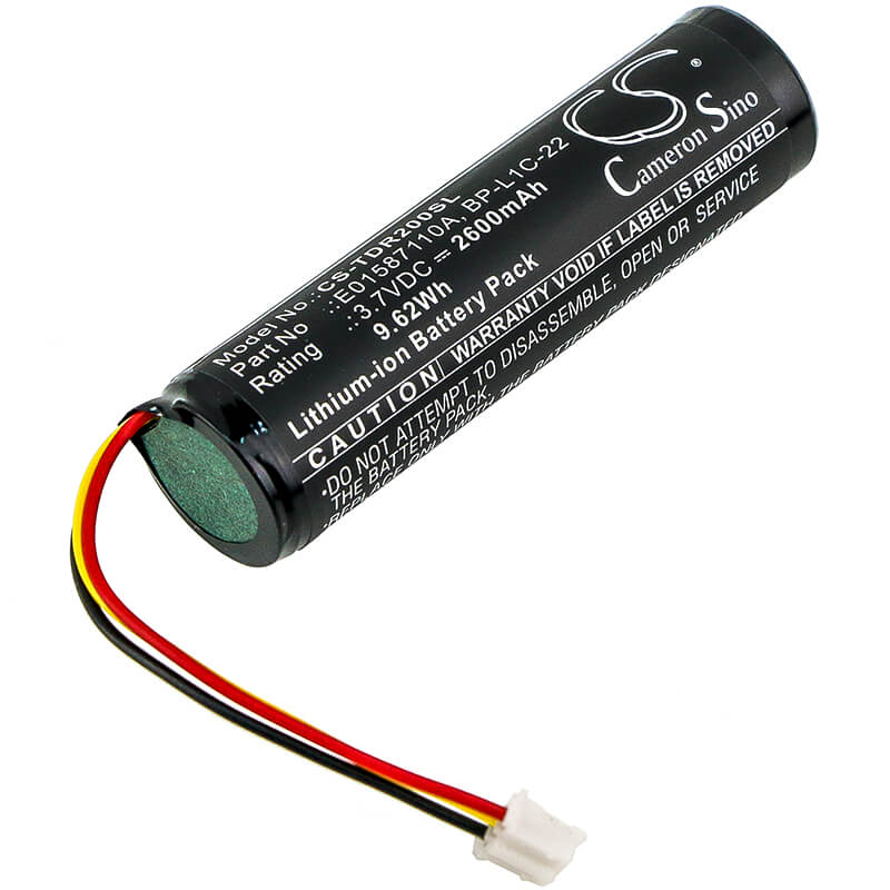 3.7V, 2600mAh, Li-ion Battery fits Tascam, Mp-gt1, 9.62Wh
