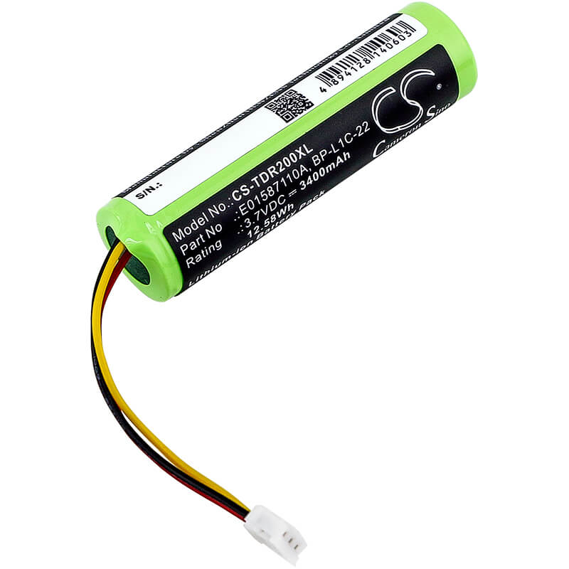 3.7V, 3400mAh, Li-ion Battery fits Tascam, Mp-gt1, 12.58Wh