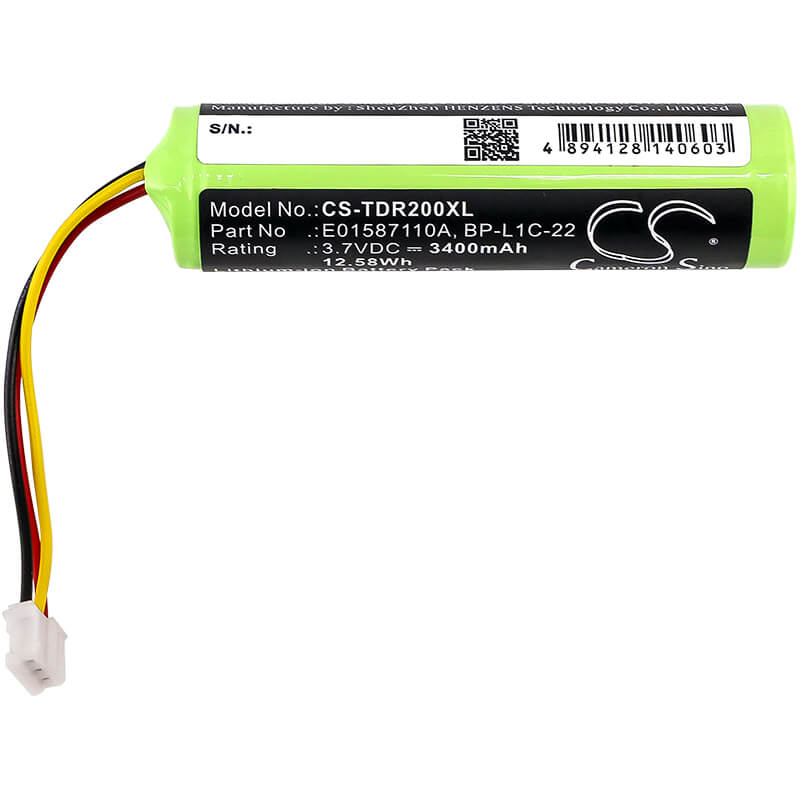 3.7V, 3400mAh, Li-ion Battery fits Tascam, Mp-gt1, 12.58Wh