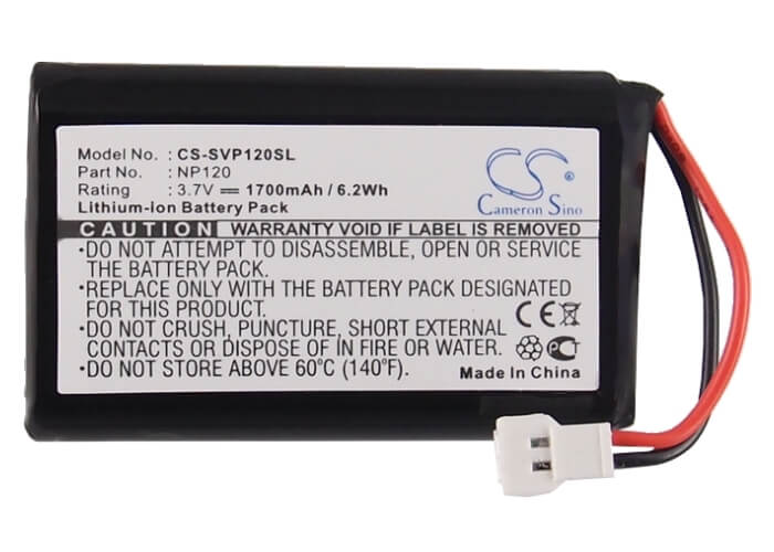 3.7V, 1700mAh, Li-ion Battery fits Seecode, Mirrow 3, Mirrow Iii, 6.29Wh