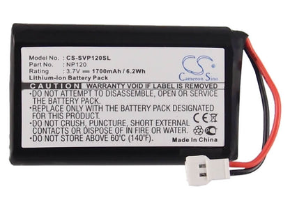 3.7V, 1700mAh, Li-ion Battery fits Seecode, Mirrow 3, Mirrow Iii, 6.29Wh