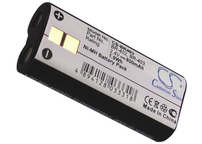 Recorder 2.4V, 800mAh, Ni-MH Battery fits Olympus, Ds-2300, Ds-3300, 1.92Wh