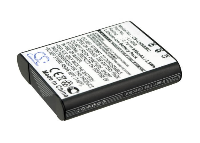 Recorder 3.7V, 950mAh, Li-ion Battery fits Olympus, Ds-9000, Ds-9500, 3.515Wh