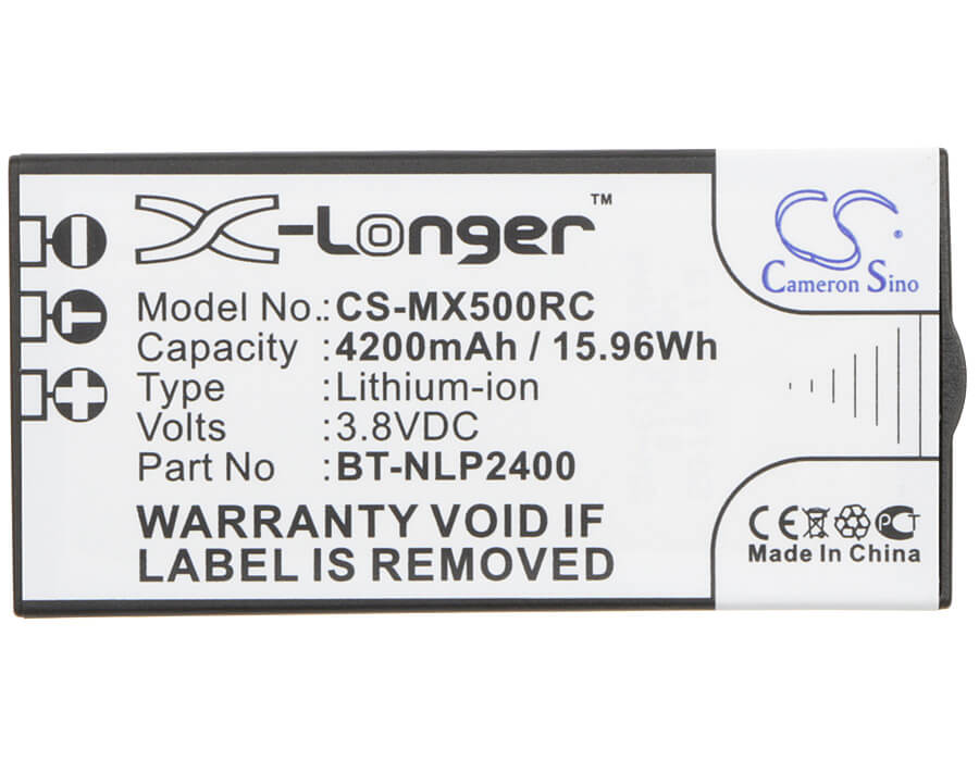 3.8V, 4200mAh, Li-ion Battery fits Urc, Mx-5000, 15.96Wh
