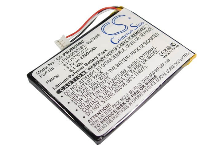3.7V, 2200mAh, Li-Polymer Battery fits Philips, Multimedia Control Panel Rc980, Pronto Pc9800i/17, 8.14Wh