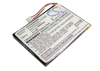 3.7V, 2200mAh, Li-Polymer Battery fits Philips, Multimedia Control Panel Rc980, Pronto Pc9800i/17, 8.14Wh