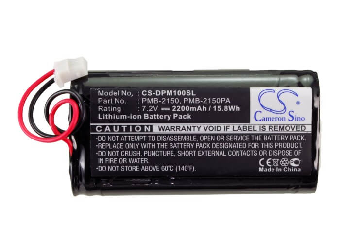 7.2V, 2200mAh, Li-ion Battery fits Dam, Pm100-bmb, Pm100-dk, 15.84Wh