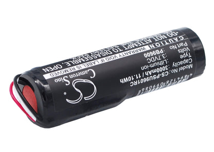 3.7V, 3000mAh, Li-ion Battery fits Philips, Pronto Tsu-9600, Pronto Tsu-9800, 11.1Wh