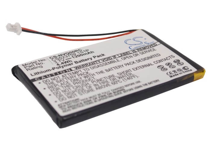 3.7V, 1200mAh, Li-Polymer Battery fits Nevo, Q50, 4.44Wh