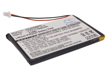 3.7V, 1200mAh, Li-Polymer Battery fits Nevo, Q50, 4.44Wh