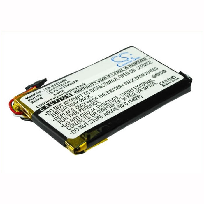 3.7V, 1200mAh, Li-Polymer Battery fits Nevo, Sl, 4.44Wh