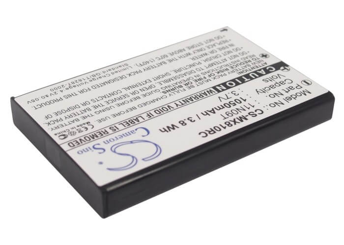 3.7V, 1050mAh, Li-ion Battery fits Urc, Mx-810, Mx-810i, 3.885Wh