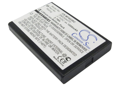 3.7V, 1000mAh, Li-ion Battery fits One For All, Arrx18g, Urc 11-8603, 3.7Wh