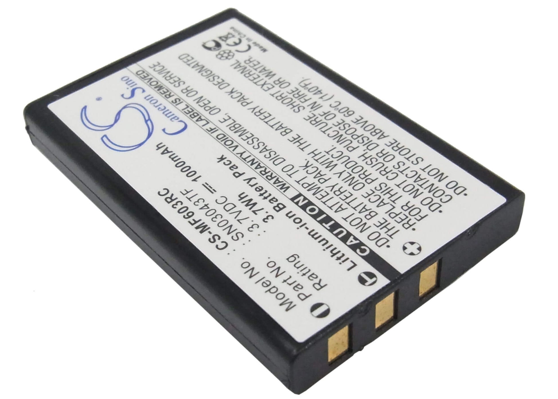 3.7V, 1000mAh, Li-ion Battery fits One For All, Arrx18g, Urc 11-8603, 3.7Wh
