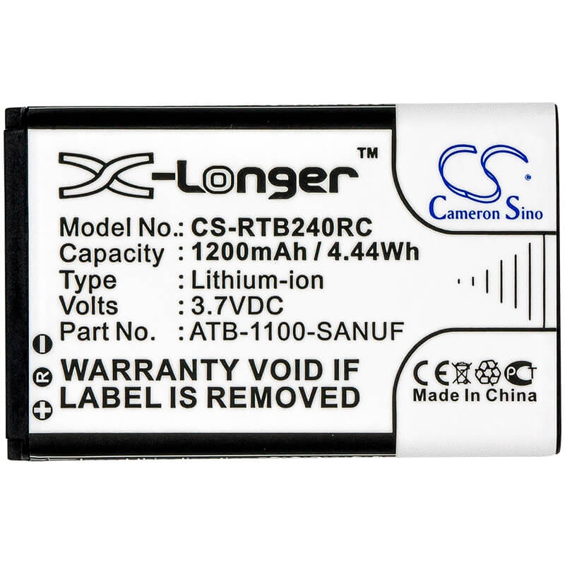 3.7V, 1200mAh, Li-ion Battery fits Letv, Rc60tp6, S40, 4.44Wh