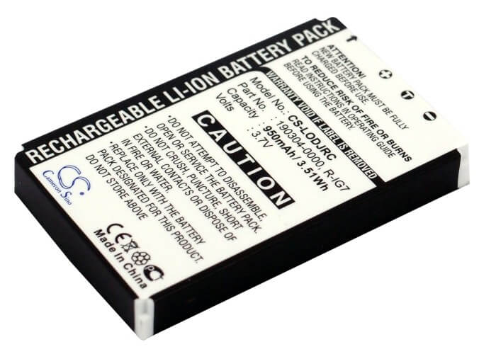 3.7V, 950mAh, Li-ion Battery fits Logitech, Wireless Dj Music System, 3.515Wh