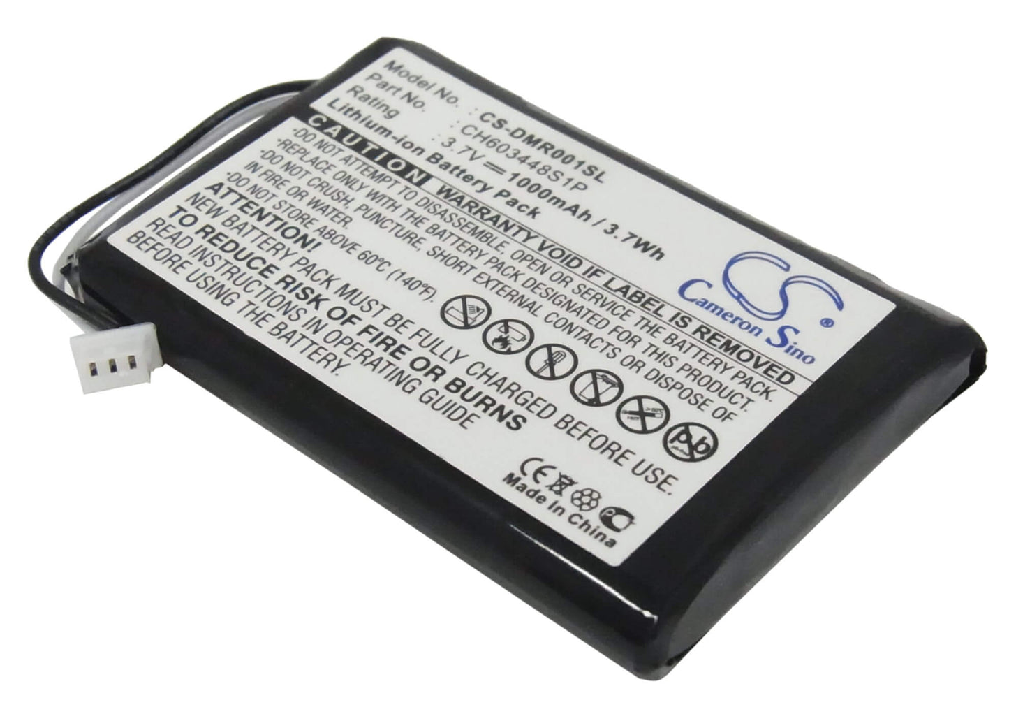 3.7V, 1000mAh, Li-ion Battery fits Espn, Dmr-1, 3.7Wh