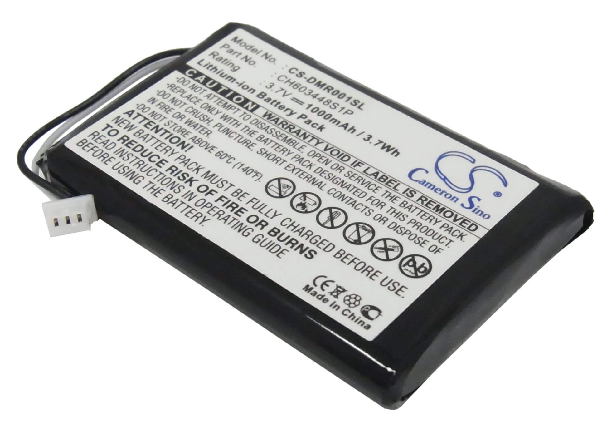 3.7V, 1000mAh, Li-ion Battery fits Espn, Dmr-1, 3.7Wh