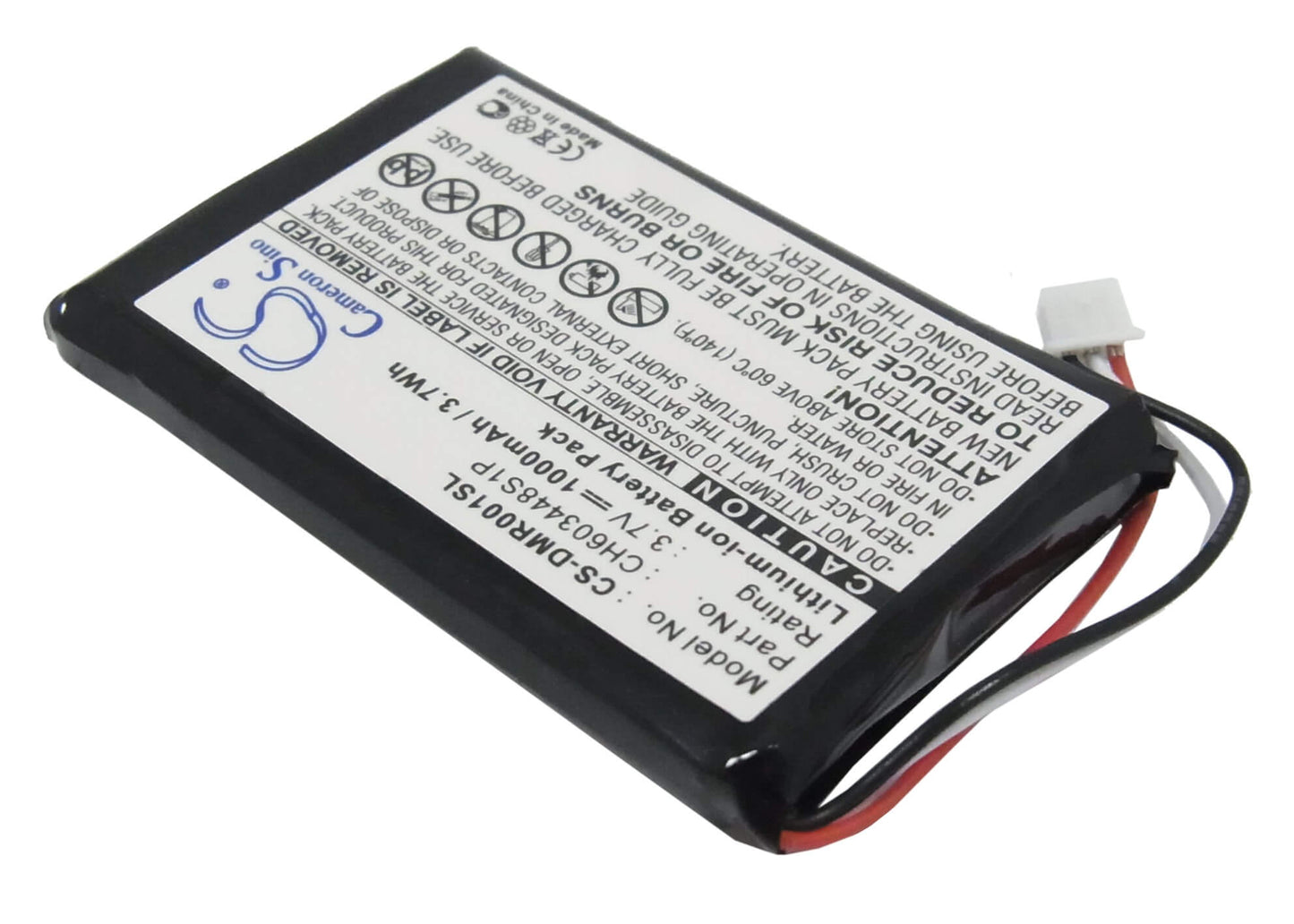 3.7V, 1000mAh, Li-ion Battery fits Espn, Dmr-1, 3.7Wh