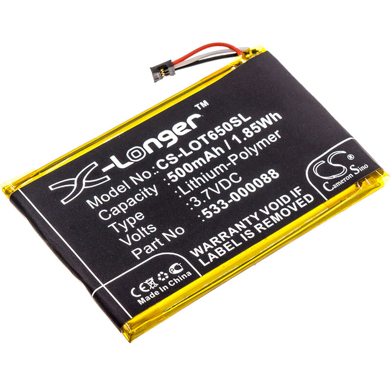 3.7V, 500mAh, Li-Polymer Battery fits Logitech, Mx Master, Touchpad T650, 1.85Wh