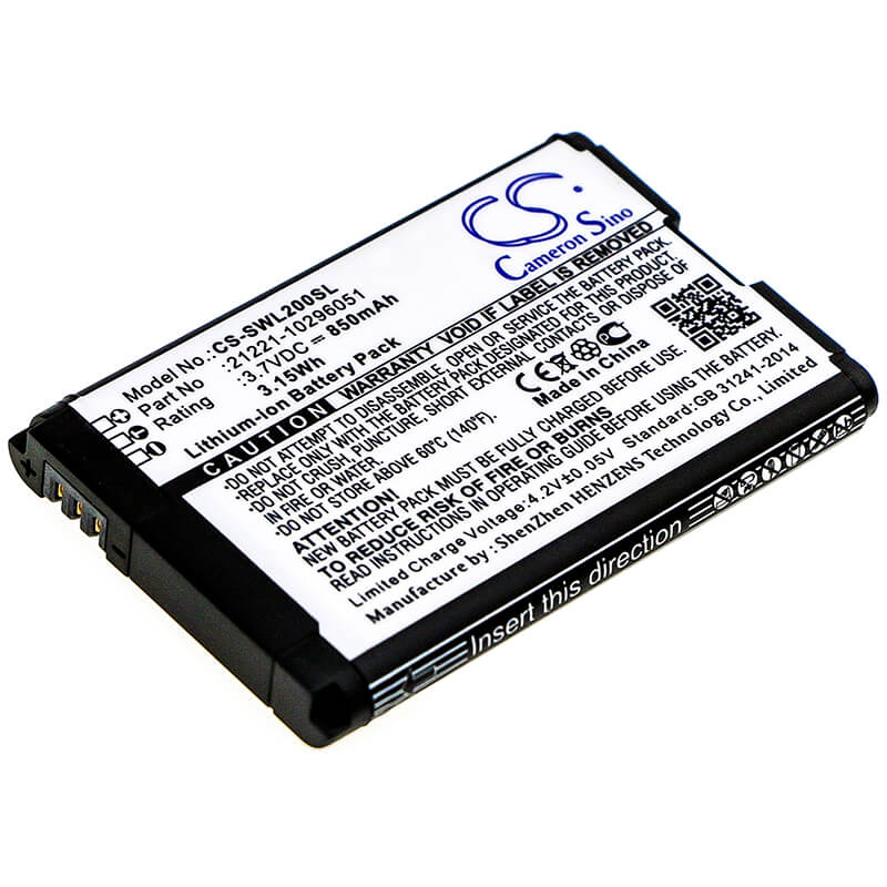 3.7V, 850mAh, Li-ion Battery fits Blu, Bluetooth Remote, Rcu, 3.145Wh