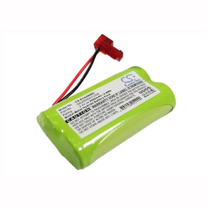 2.4V, 2000mAh, Ni-MH Battery fits Earmuff, 5455086, Control Vp Eehcvp Amfm, 4.8Wh