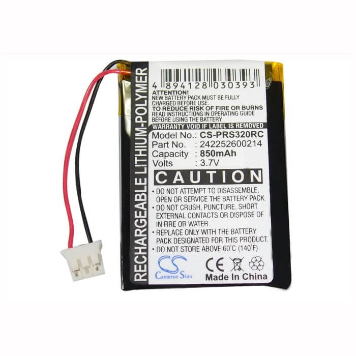 3.7V, 850mAh, Li-Polymer Battery fits Philips, 2577744, 2669577, 3.145Wh