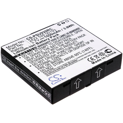 3.7V, 1050mAh, Li-ion Battery fits Philips, Pronto Tsu-9200, Pronto Tsu9200/37, 3.885Wh