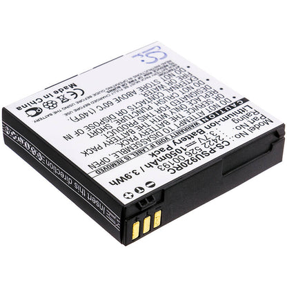 3.7V, 1050mAh, Li-ion Battery fits Philips, Pronto Tsu-9200, Pronto Tsu9200/37, 3.885Wh