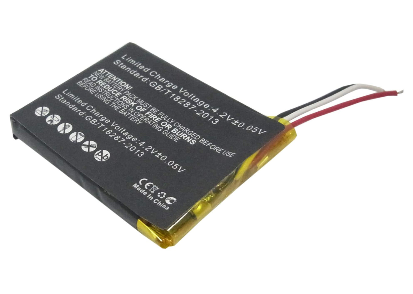 3.7V, 350mAh, Li-Polymer Battery fits Gopro, Armte-001, Armte-002, 1.295Wh