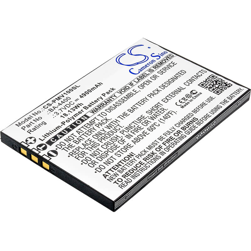 3.7V, 4900mAh, Li-Polymer Battery fits Lawmate, Pv-1000, Pv-1000 Neo, 18.13Wh