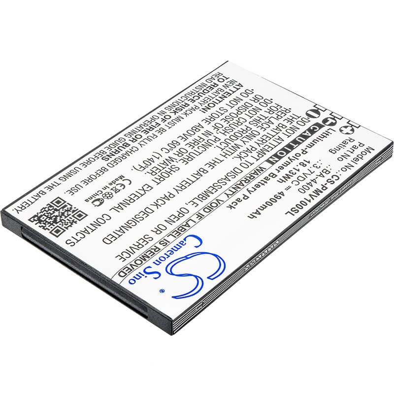 3.7V, 4900mAh, Li-Polymer Battery fits Lawmate, Pv-1000, Pv-1000 Neo, 18.13Wh