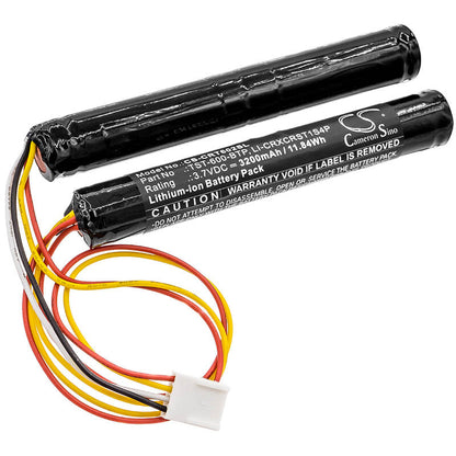 3.7V, 3200mAh, Li-ion Battery fits Crestron, Tst-600, Tst-600 Touchpanels, 11.84Wh
