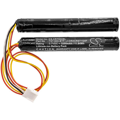 3.7V, 3200mAh, Li-ion Battery fits Crestron, Tst-600, Tst-600 Touchpanels, 11.84Wh