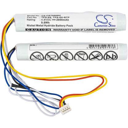 4.8V, 2000mAh, Ni-MH Battery fits Crestron, Tps-6x Wireless Touchpanel, Tst-600 Wireless Touch Screen, 9.6Wh