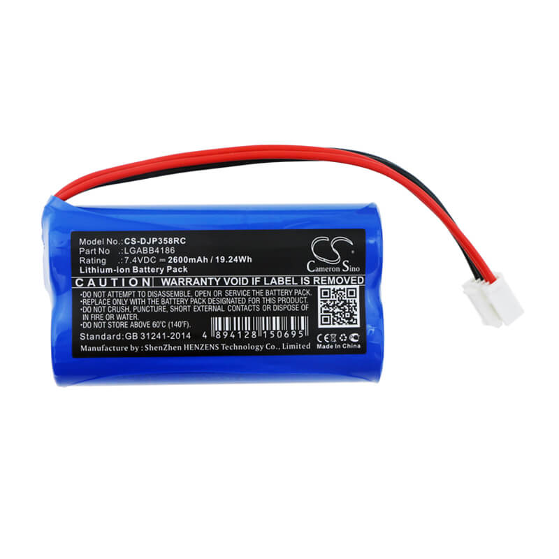 7.4V, 2600mAh, Li-ion Battery fits Dji, Gl358wb, Phantom 3 4k, 19.24Wh