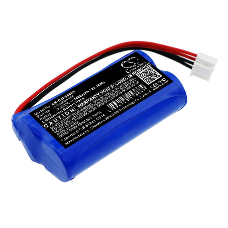 7.4V, 3400mAh, Li-ion Battery fits Dji, Gl358wb, Phantom 3 4k, 25.16Wh