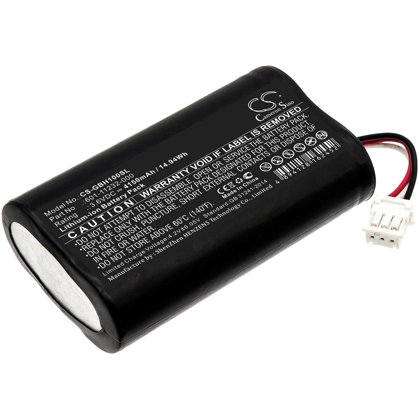 3.6V, 4150mAh, Li-ion Battery fits Gopro, Karma Remote Control, Kwbh1, 14.94Wh