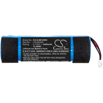 3.7V, 3400mAh, Li-ion Battery fits Dji, Mavic Mini Controller, 12.58Wh