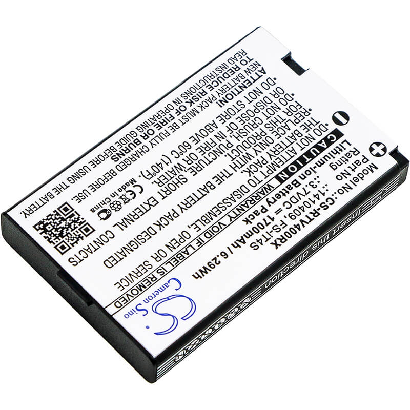 3.7V, 1700mAh, Li-ion Battery fits Reely, Gt4 Evo, 6.29Wh
