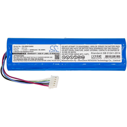 7.4V, 5200mAh, Li-ion Battery fits 3dr, Solo Controller, Solo Drone Remote Controller, 38.48Wh