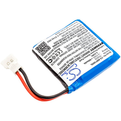 3.7V, 600mAh, Li-Polymer Battery fits Bee-bot, Floor Robot, Programmable Children's Toy, 2.22Wh