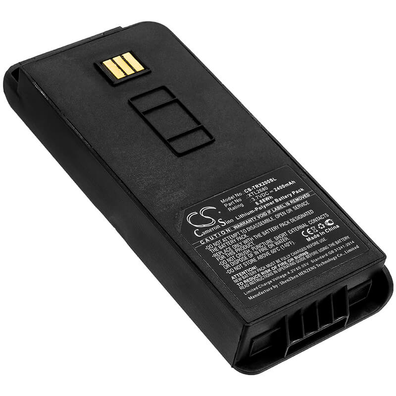Black, 3.7V, 2400mAh, Li-Polymer Battery fits Thuraya, Xt-lite, 8.88Wh