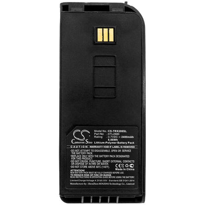 Black, 3.7V, 2400mAh, Li-Polymer Battery fits Thuraya, Xt-lite, 8.88Wh