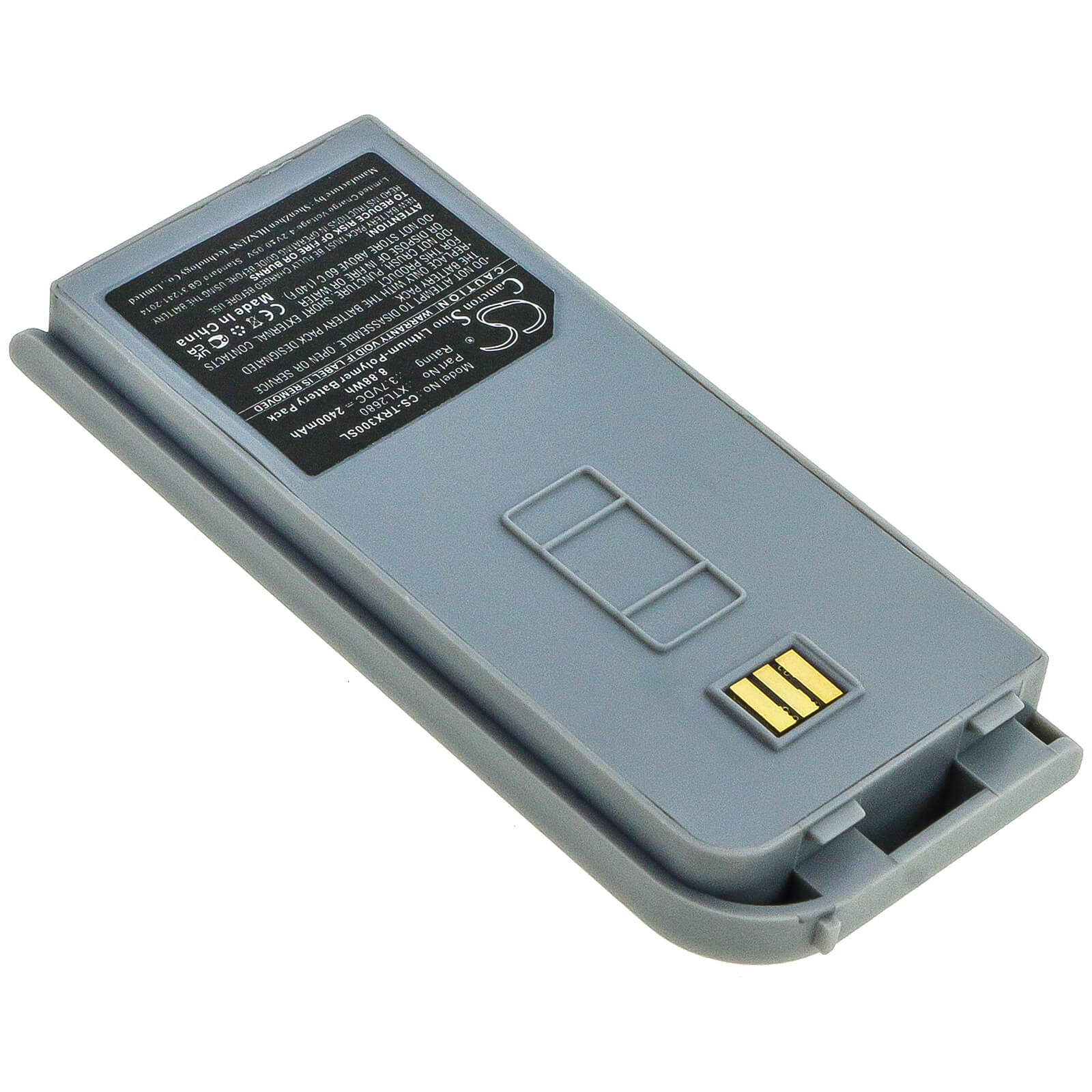 Grey, 3.7V, 2400mAh, Li-Polymer Battery fits Thuraya, Xt-lite, 8.88Wh